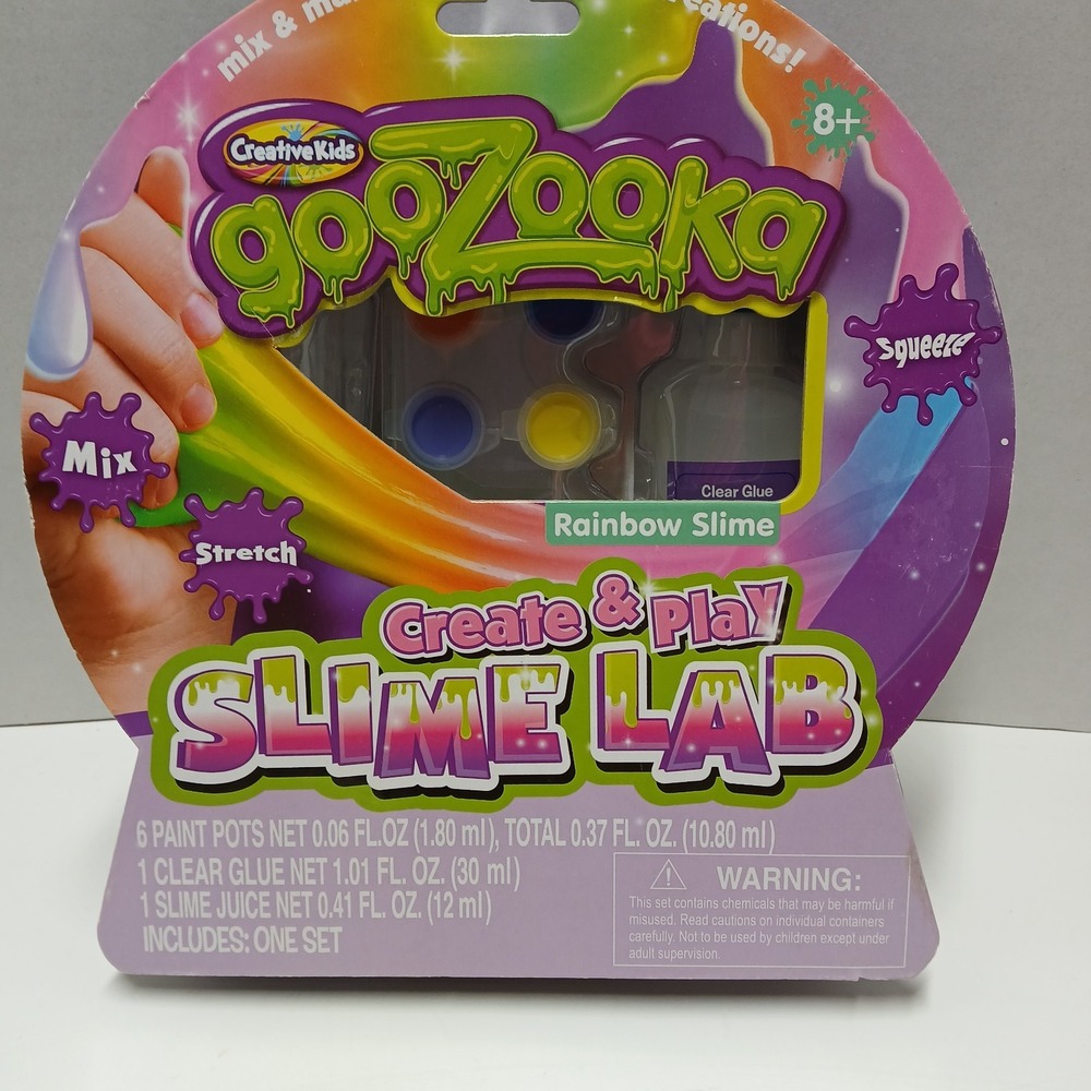 Creative Kids - gooZooka Rainbow Slime Lab Kit - NEW Stretch Play Mix